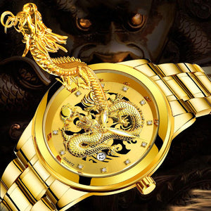 Lucky DRAGON Watch f Luminous Golden   ⭐⭐⭐⭐⭐