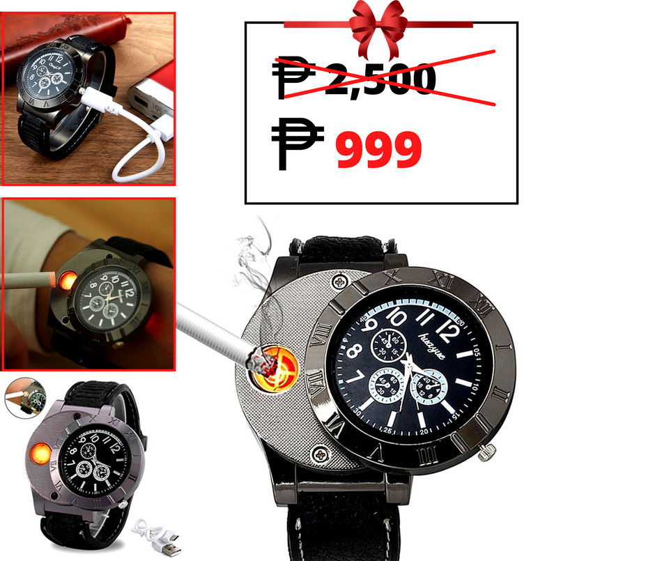 Electronic emergency Lighter watch