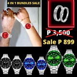 Luxxe watch Couple with Free Ring