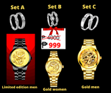 ANOTHER NEW SET LUCKY DRAGON WATCH WITH FREE COUPLE RING