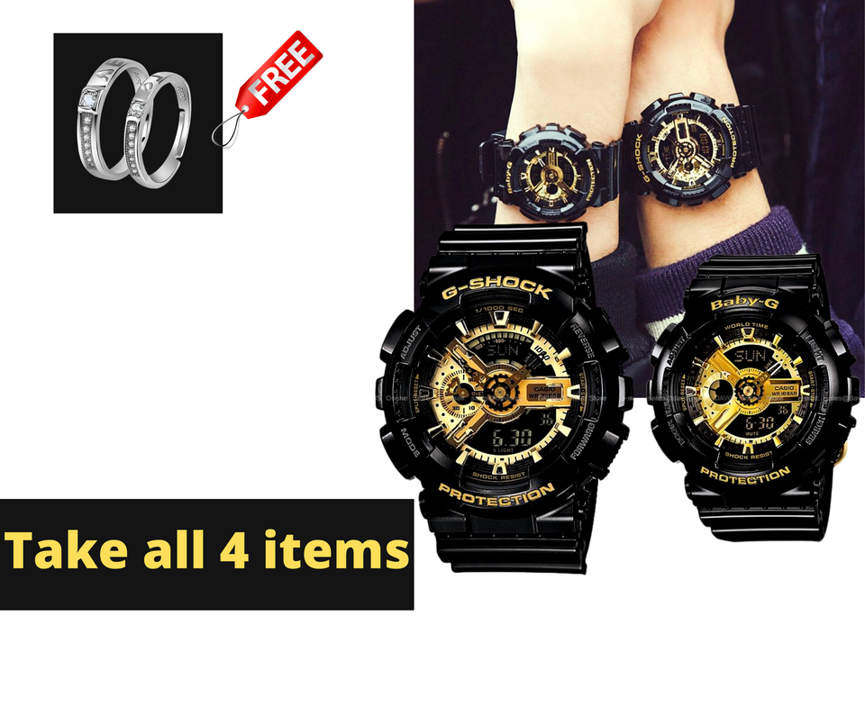 Couple Gshock with free RING