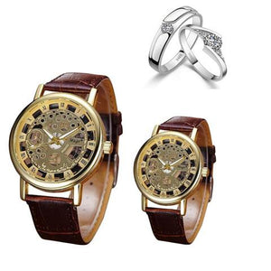 Shard Brand Luxury Couple watch Free Couple Ring ⭐⭐⭐⭐⭐