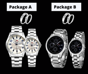 TICARTO COUPLE WATCH FREE COUPLE RING Plus FREE SPEEDOMETER WATCH