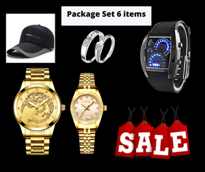 Eagle watch plus Luxxe diamond watch plus speed watch couple ring and Sport watch