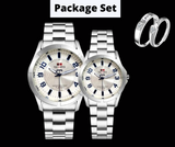 TICARTO COUPLE WATCH FREE COUPLE RING Plus FREE SPEEDOMETER WATCH