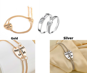 Set Couple Bracelet and Couple Ring 799 pesos Only