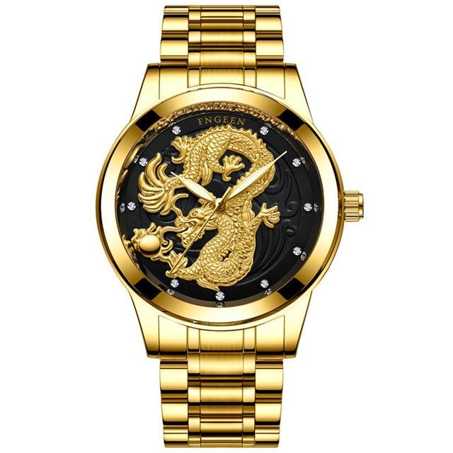 Lucky DRAGON Watch f Luminous Golden   ⭐⭐⭐⭐⭐