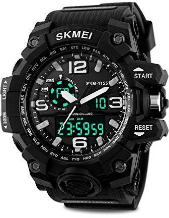 Skmei Silicone Strap Men's Watch AD1155 (Black)  ⭐⭐⭐⭐⭐