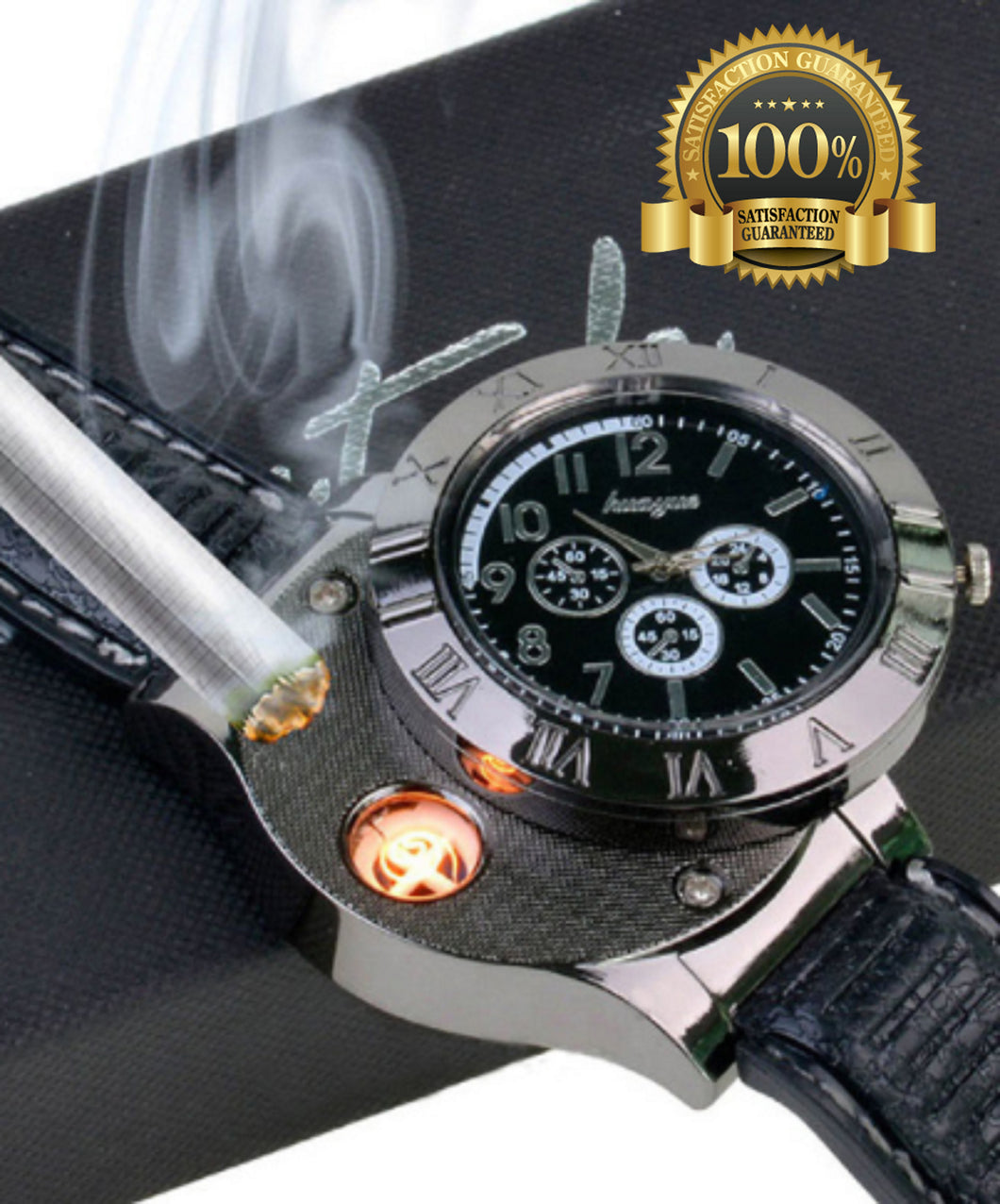 LT  Electronic Windproof USB Lighter Watch    ⭐⭐⭐⭐⭐