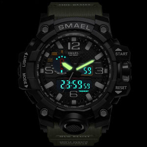 SMAEL Brand Sport Watch Men's Fashion Analog Quartz LED Digital Electronic Watch Men Multifunctional Waterproof Military Watches