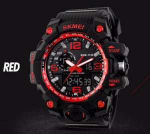 SKMEI 1155 Silicone Strap Men's Watch (Red)   ⭐⭐⭐⭐⭐