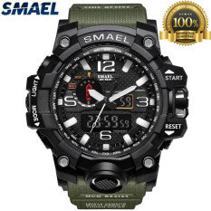 SMAEL Brand Sport Watch Men's Fashion Analog Quartz LED Digital Electronic Watch Men Multifunctional Waterproof Military Watches